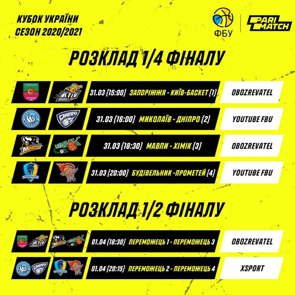 Расписание