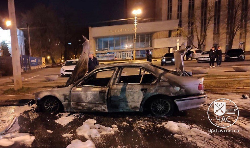 ДТП с возгоранием в Днепре