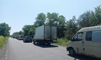 Пробка под Павлоградом