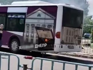 Пожар в автобусе