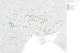 Карта распространения коронавирусом