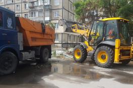 В Индустриальном районе в очередной раз ликвидировали стихийную свалку