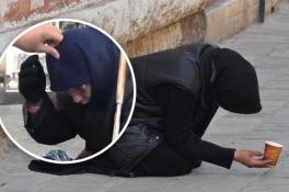В Запорожье разоблачили попрошайку