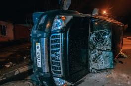 Перевернулся автомобиль