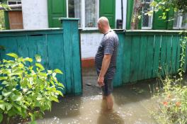 Сильный дождь в Днепре