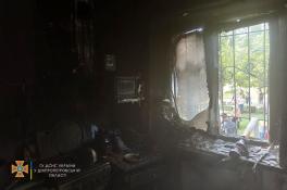 В Каменском из-за пожара на кухне едва не погиб мужчина 