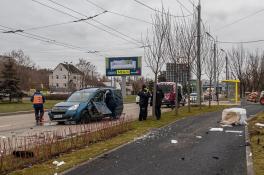 В Днепре на Набережной столкнулись три авто: образовалась большая пробка