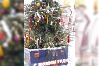 В спальном районе Днепра женщины пытались украсть "народную елку"
